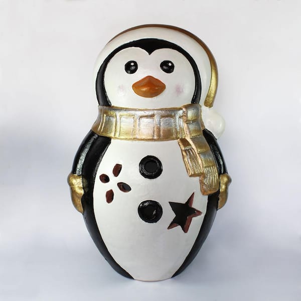 Evergreen Enterprises 18.5 in. Chilly Penguin Garden Statue