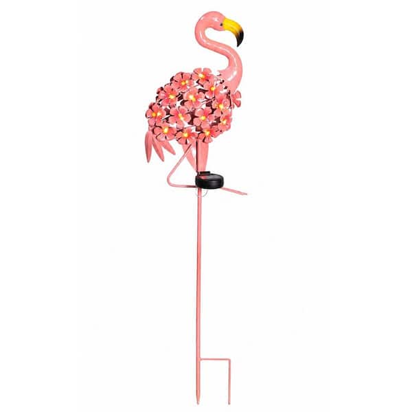 2-Pack Solar Powered Flamingo Lights – Outdoor Courtyard Garden Decoration, Wireless Dusk-to-Dawn Waterproof LED Landscape Lights