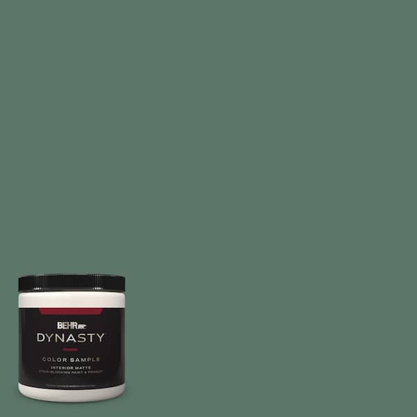 BEHR DYNASTY 8 oz. #S420-6 Pine Brook Matte Stain-Blocking Interior ...