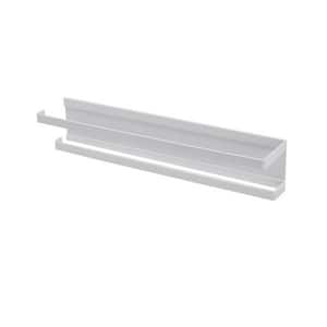 Home Basics Wall Mounted Plastic Paper Towel Holder in White