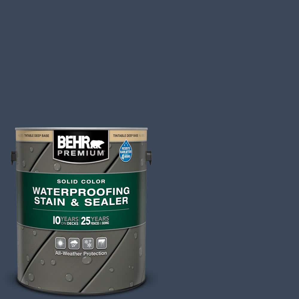 BEHR PREMIUM 1 gal. #M500-7 Very Navy Solid Color Waterproofing