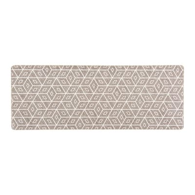 ALLINHOMIE Moroccan Trellis Brown 17 in. x 47 in. Comfort Anti-Fatigue Kitchen  Mat WF-C21037A-120 - The Home Depot