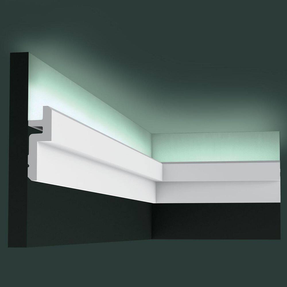 Primed White Polyurethane Crown Moulding Set of 16