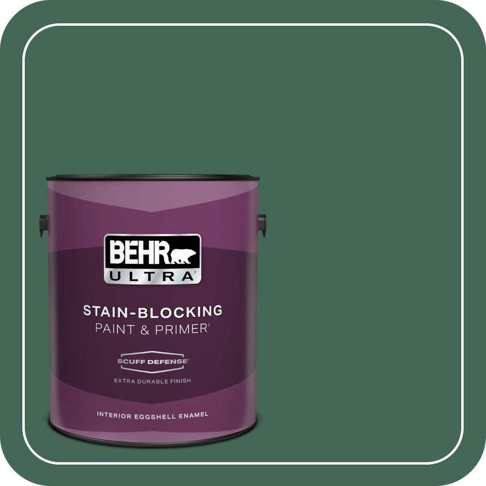 1 gal. #M420-7 Billiard Green Extra Durable Eggshell Enamel Interior Paint & Primer price history on PriceWatchPro