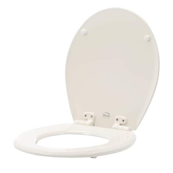 Bemis Slow Close Lift Off Flip Cap Round Closed Front Toilet Seat In Biscuit Linen 7m570slow 346 The Home Depot - Bemis Toilet Seat Cover Installation