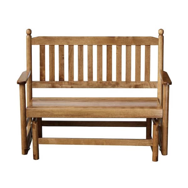 2-Person Maple Wood Outdoor Patio Glider-204GSM-RTA - The Home Depot
