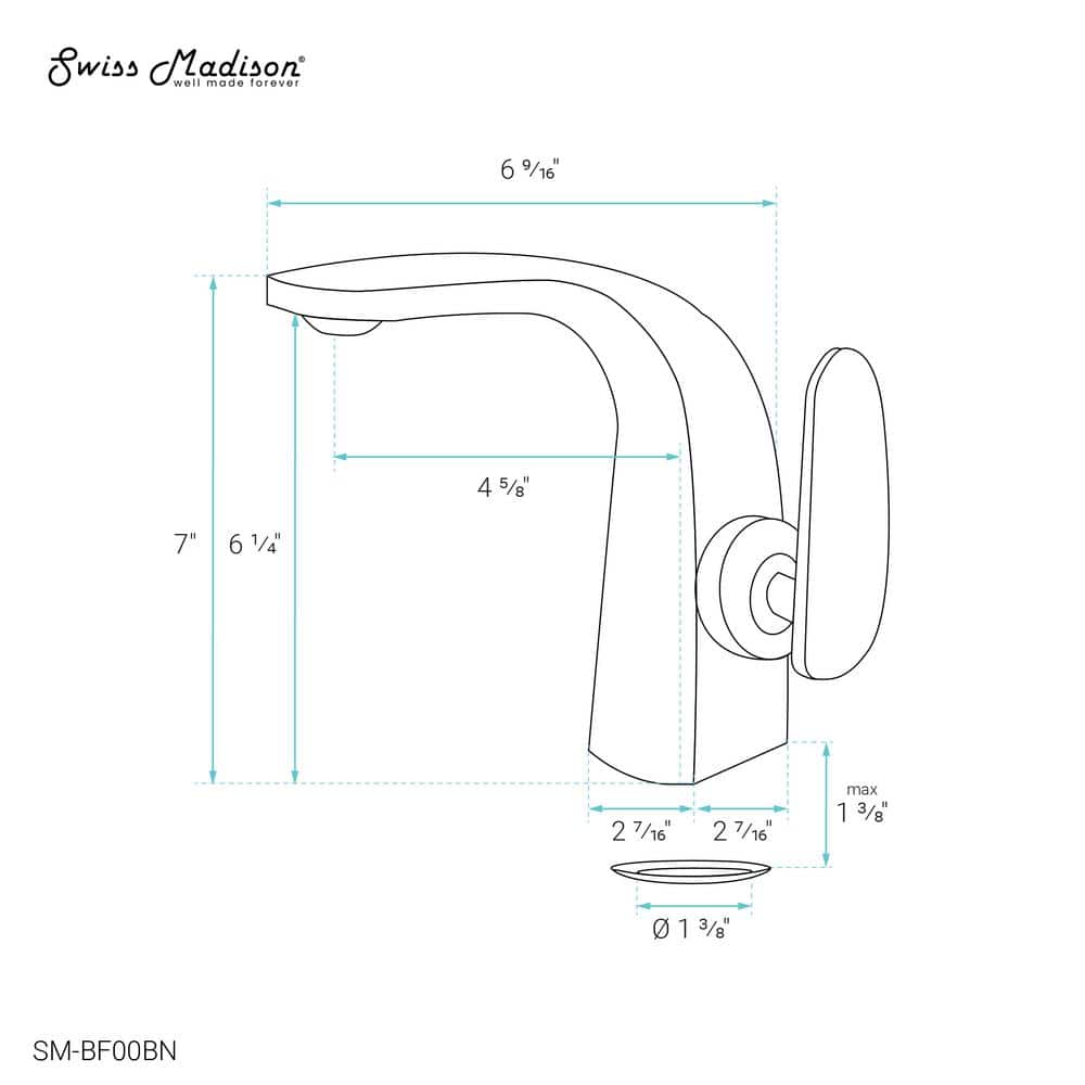 Chateau Brushed Nickel Single-Handle Bathroom Faucet