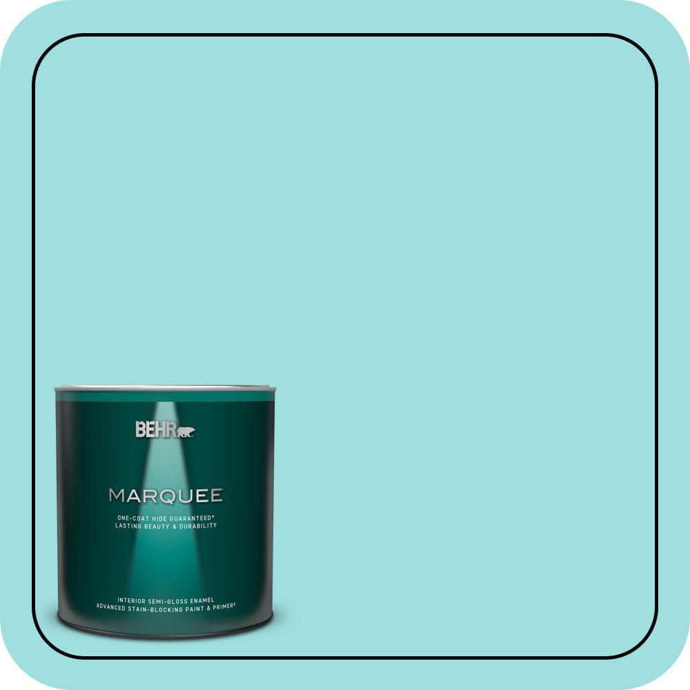 1 qt. #P460-2 Tropical Waterfall Semi-Gloss Enamel Interior Paint & Primer price history on PriceWatchPro