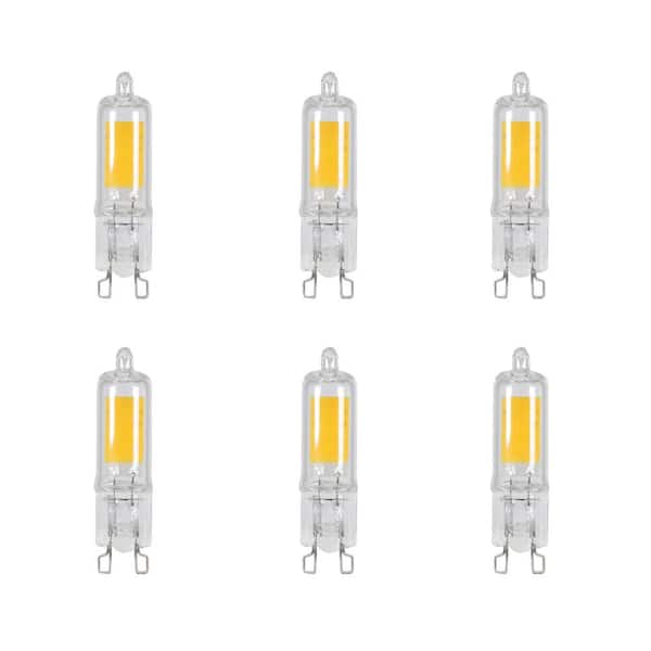 Feit Electric 35-Watt Equivalent Bright White (3000K) T4 G9 Bi-Pin Base Decorative LED Light Bulb (6-Pack)