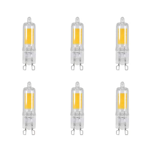Feit Electric 35-Watt Equivalent Bright White (3000K) T4 G9 Bi-Pin Base Decorative LED Light Bulb (6-Pack)