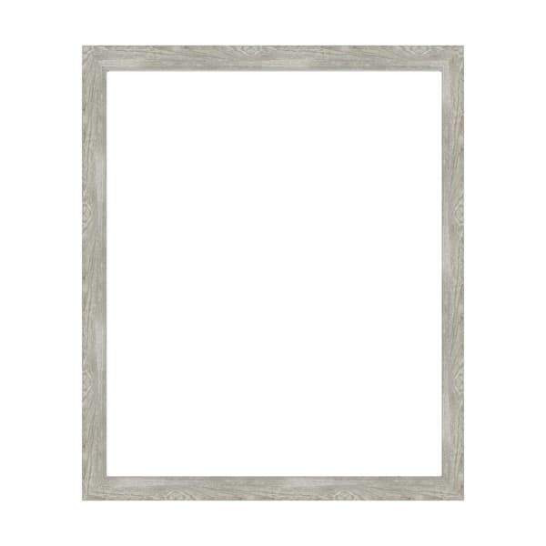 Amanti Art Mirror Makeover Dove Greywash Narrow 31.25 in. W x 37.25 in. H Bathroom Mirror Frame Border Kit-Fits a 30 x 36 mirror
