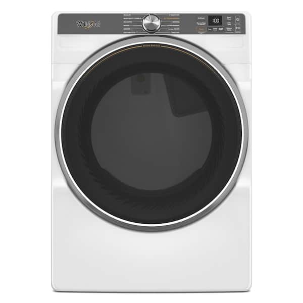 Whirlpool 7.4 cu. ft. vented Front Load Electric Dryer in White with Steam Capabilities