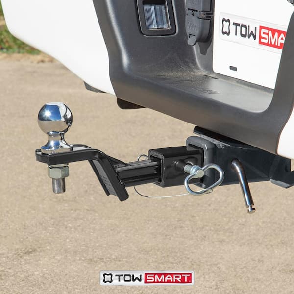 TowSmart Up to 14,000 lb. 1-7/8 in., 2 in, and 2-5/16 in. Ball Diameters  Trailer Tri-Ball Mount with Hook 1169 - The Home Depot