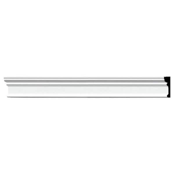 Ekena Millwork 1-1/8 in. x 1/2 in. x 94-1/2 in. Polyurethane Bedford Panel Moulding