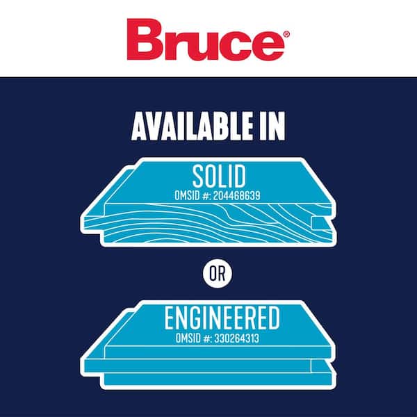 Bruce American Originals Precision Natural Red Oak 3/8 in. T x 5 in. W T+G Smooth Engineered Hardwood Flooring (22 sq.ft./ctn)