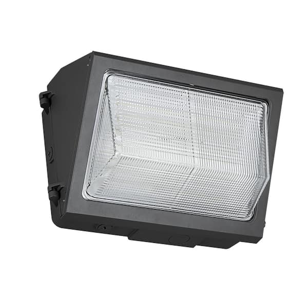 ENERGETIC LIGHTING E3WPA 575-Watt Equivalent Integrated LED Bronze Dusk to Dawn Outdoor Wall Pack Light Water and Weatherproof, 3000K