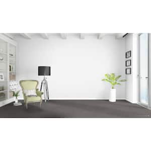 Happy Chance  - Peppy - Gray 30 oz. SD Polyester Texture Installed Carpet
