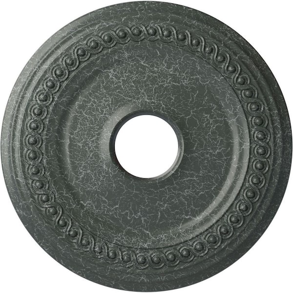 Ekena Millwork 1-1/8" x 18-5/8" x 18-5/8" Polyurethane Classic Ceiling Medallion, Athenian Green Crackle