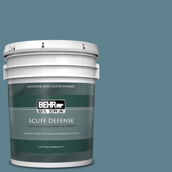 BEHR ULTRA 5 gal. #S470-5 Blueprint Extra Durable Semi-Gloss Enamel Interior Paint & Primer