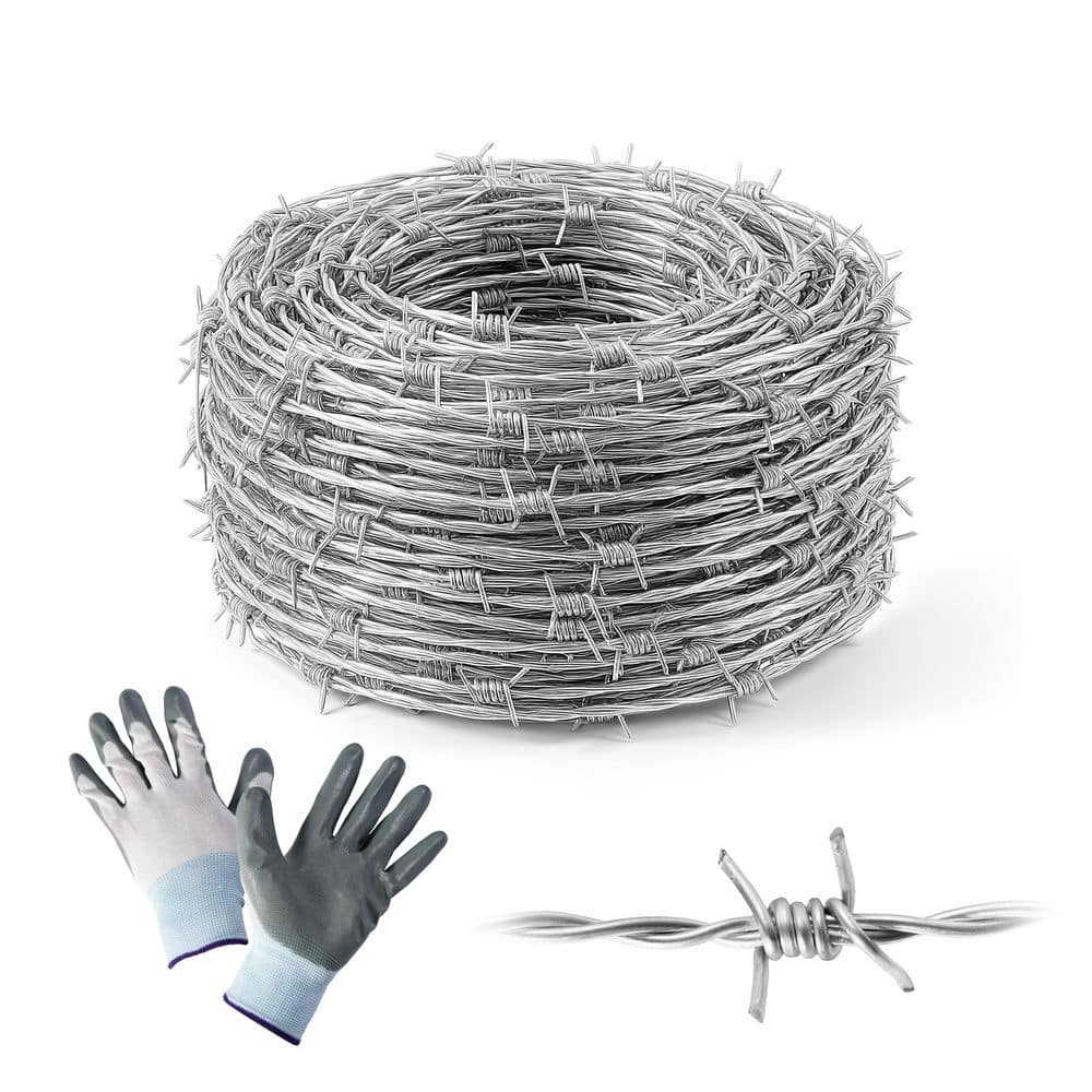 50 ft. 15-Gauge 4-Point Galvanized Steel Barbed Wire price history on PriceWatchPro