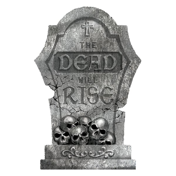 Amscan 22 in. Halloween The Dead Will Rise Styrofoam Tombstone (2 ...