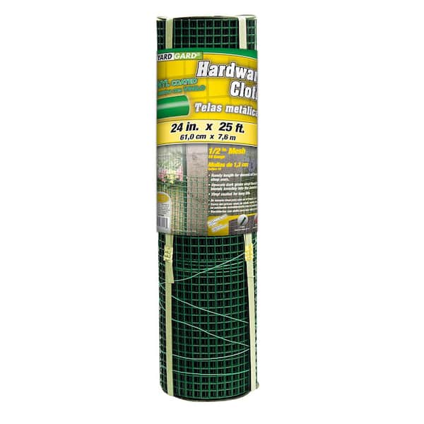 YARDGARD 1/2 in. x 2 ft. x 25 ft. Plastic PVC Hardware Cloth Garden Fence