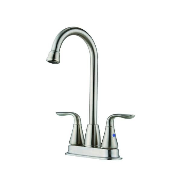 CMI Majestic Double Handle Bar Faucet in Brushed Nickel