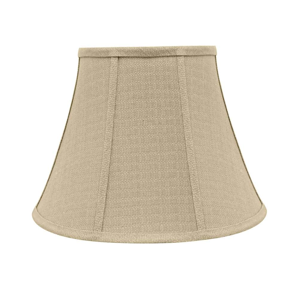 Beige Linen Bell Lamp Shade, 13" x 9.5"