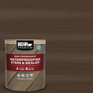 1 gal. #ST-111 Wood Chip Semi-Transparent Waterproofing Exterior Wood Stain and Sealer