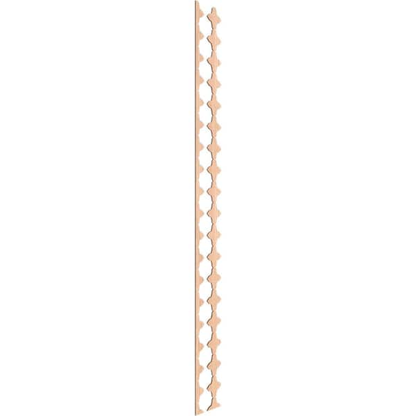 Ekena Millwork Pandora 94 in. H x 0.25 in. W Slatwall Panels in Hickory 17-Pack