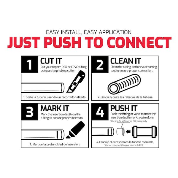 QUICKFITTING 3/8 in. Push-to-Connect x MIP Brass Adapter Fitting LF802MR -  The Home Depot