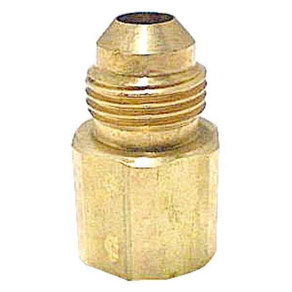 Dragon 3/8 in. Brass Flare x Female Adapter
