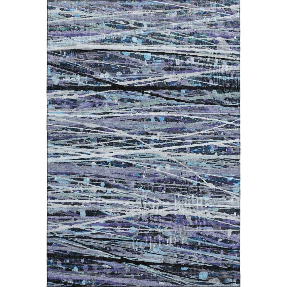 Mayfield Premium Machine Washable Abstract AMF2126 Purple 10 ft. x 14 ft. Area Rug price history on PriceWatchPro