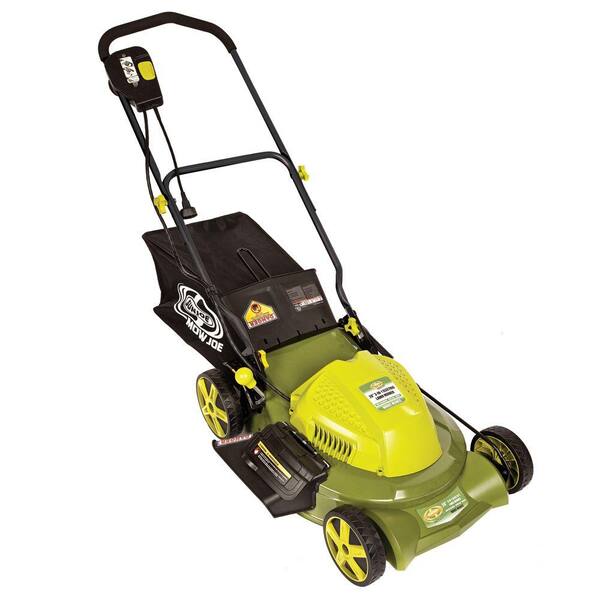 Sun Joe 20 in. 12-Amp 3-in-1 Electric Lawn Mower with Side Discharge Rear Bag and Mulch