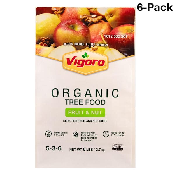 6 lb. Organic Fruit and Nut Tree Dry Food Fertilizer 5-3-6 (6-Pack)