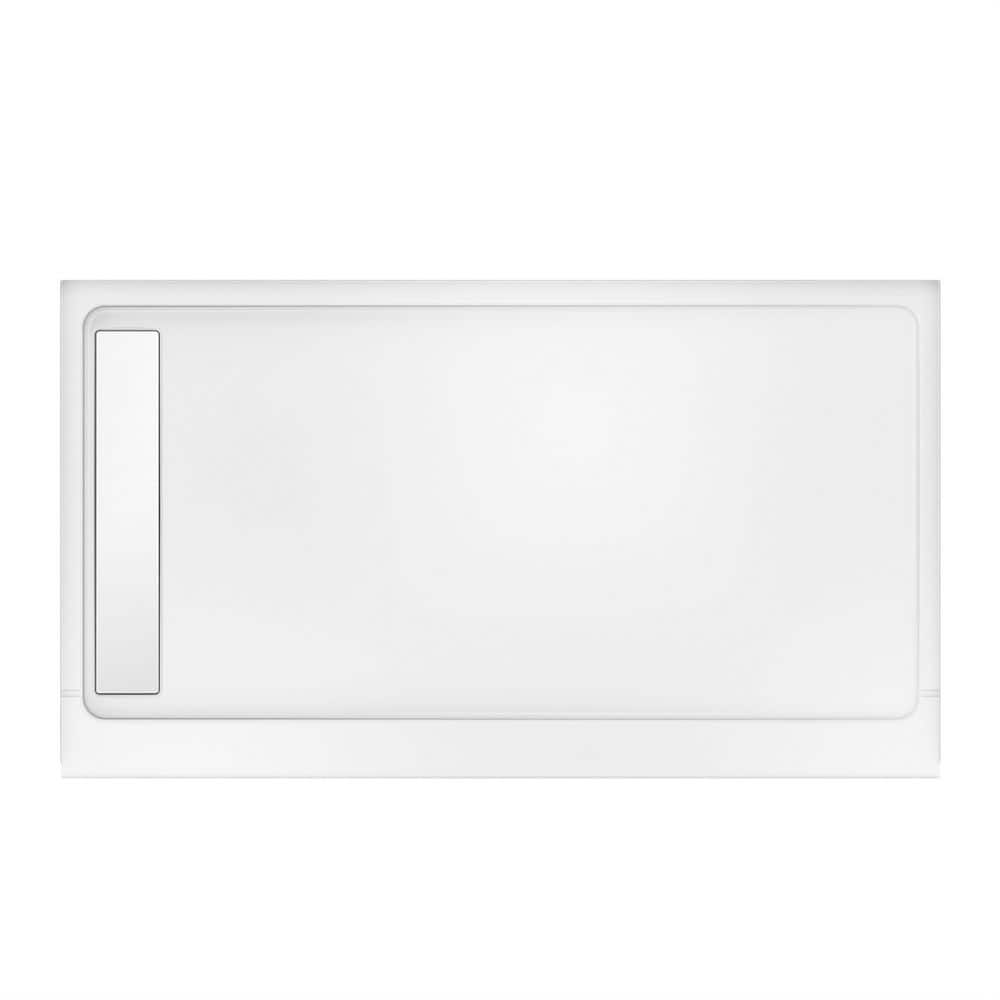 Accessible Living 60 in. L x 32 in. W Alcove Shower Pan Base with Left Drain in White price history on PriceWatchPro