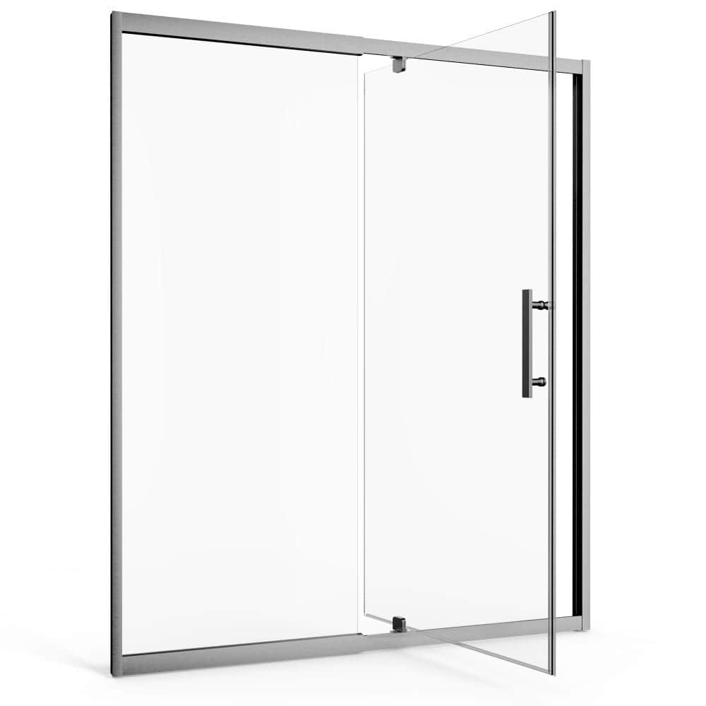 "56"" - 60"" W x 72"" H Frameless Shower Door with 1/4-in (6mm) Tempered Glass and Quiet Rollers" price history on PriceWatchPro
