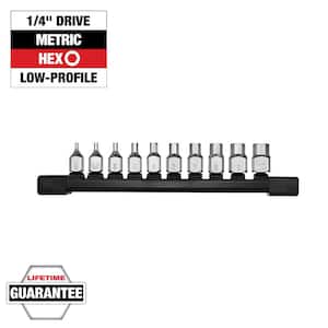 Milwaukee 1/4 in. Drive Low-Profile TORX Bit Socket Set (11-Piece