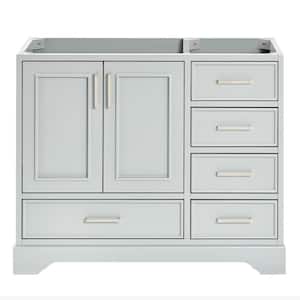 Stafford 42.75 in. W x 21.5 in. D x 34.5 in. H Bath Vanity Cabinet without Top in Grey