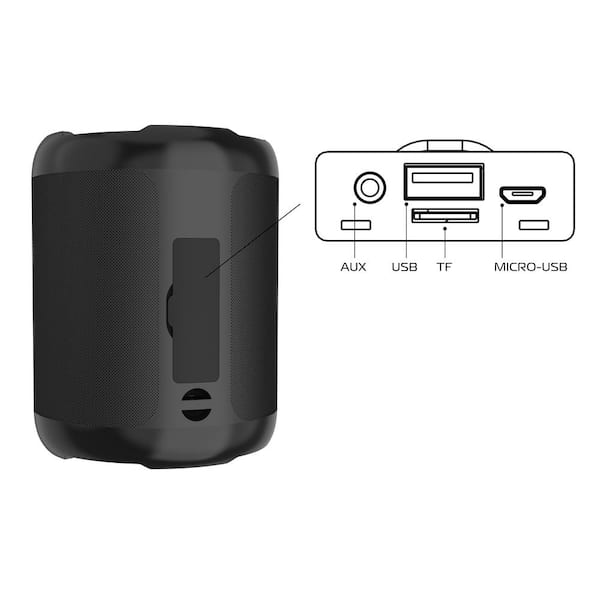 Tzumi Aquaboost Mini Wireless Portable Depot Bluetooth - Home 8373HD Speaker The