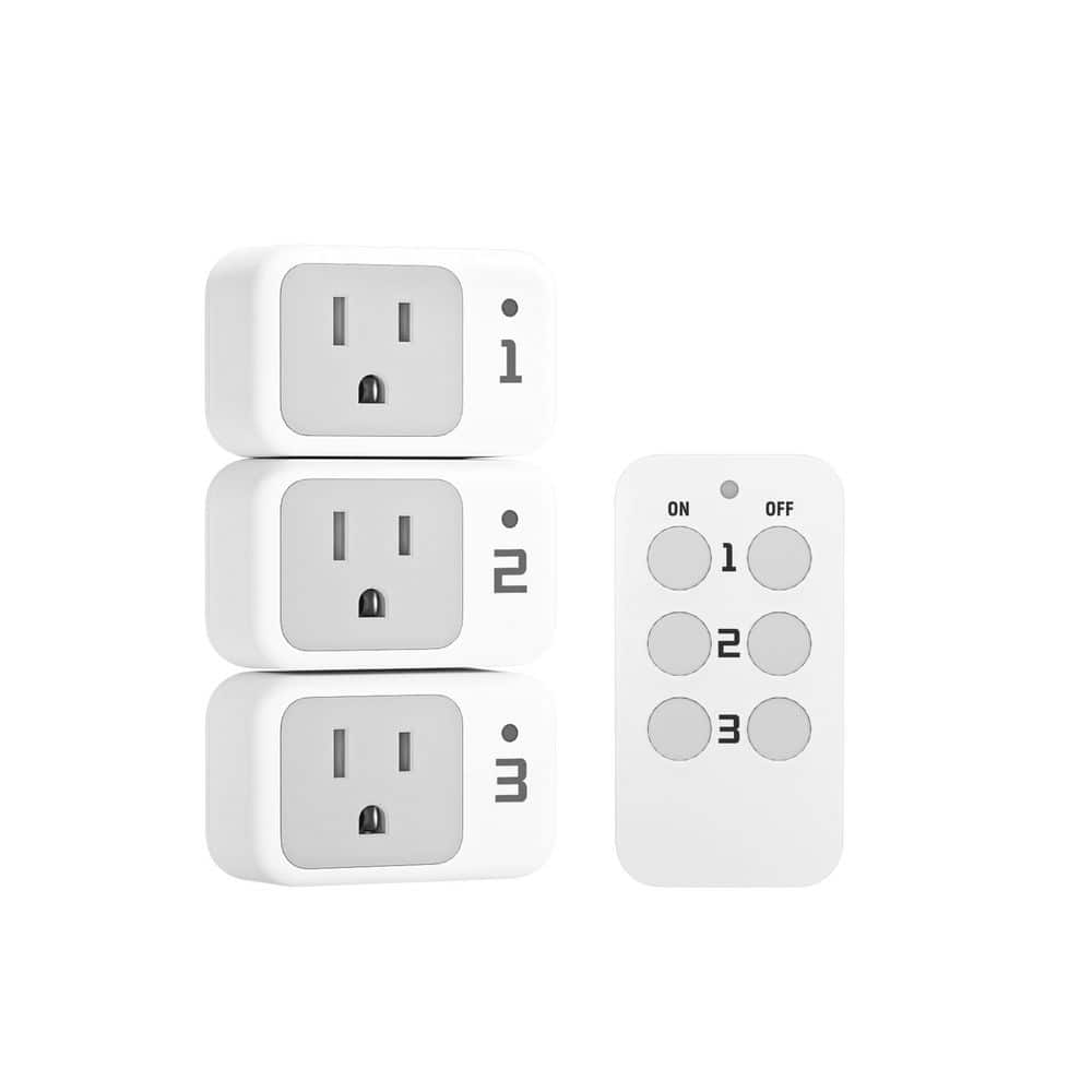 15A 120-Volt WiFi Smart Plug Outlet Timer Programmable Heavy Duty Grounding Connector White 4-Pack price history on PriceWatchPro