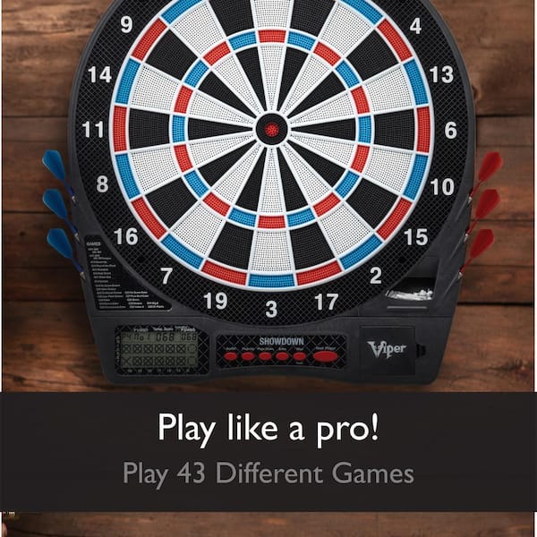 Viper Showdown Electronic 15.5 in. Dartboard with Darts and
