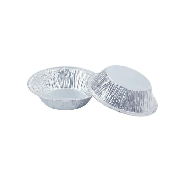 5 in. Disposable Aluminum Foil Pie Pans with Freeze and Reheat for Kitchen, Baking Personal Mini Pies and Tart (50-Pack)