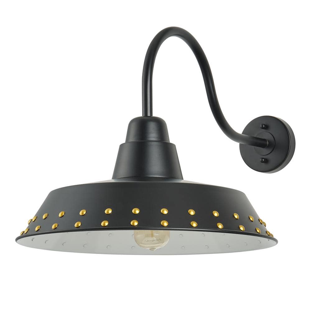 Outdoor 15.94 in. H Gooseneck Barn Sconce Light Farmhouse Exterior Hardwire