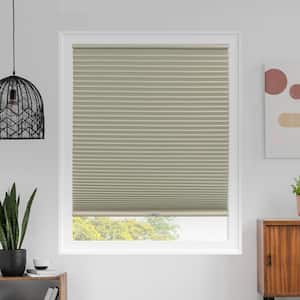 Cut-to-Size Evening Buttercream Cordless Blackout Polyester Cellular Shades 24.75 in. W x 64 in. L