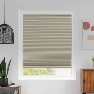 Cut-to-Size Evening Buttercream Cordless Blackout Polyester Cellular Shades 28.5 in. W x 64 in. L