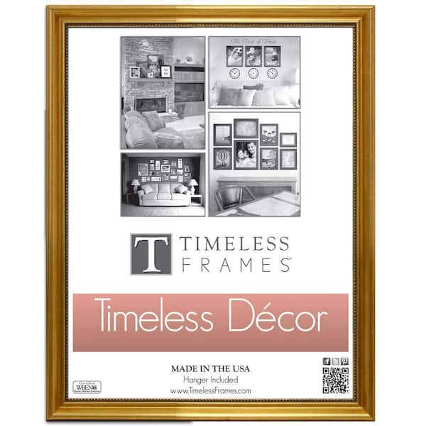 Timeless Frames Astor 1-Opening 11 in. x 14 in. Gold Picture Frame