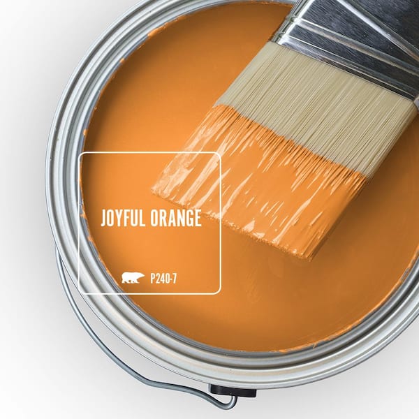 orange paint samples