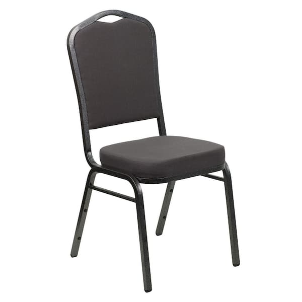 Carnegy Avenue Fabric Stackable Chair in Gray