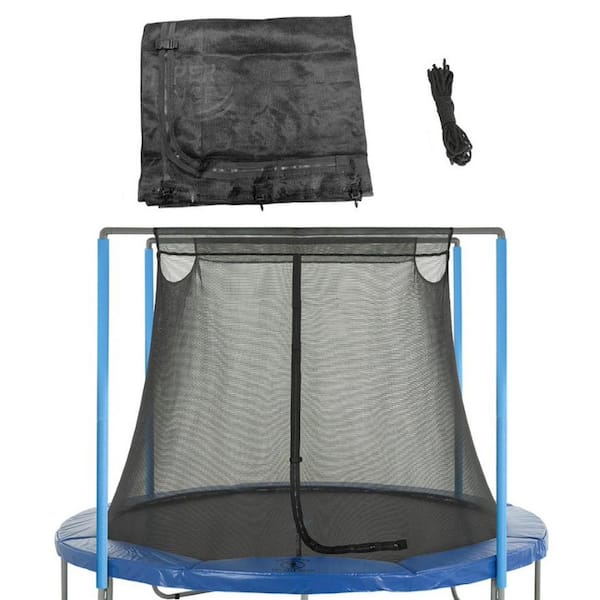 Upper Bounce Machrus Upper Bounce Trampoline Net Trampoline Safety Net Fits 13 ft. Round Trampolines using 2 Arches
